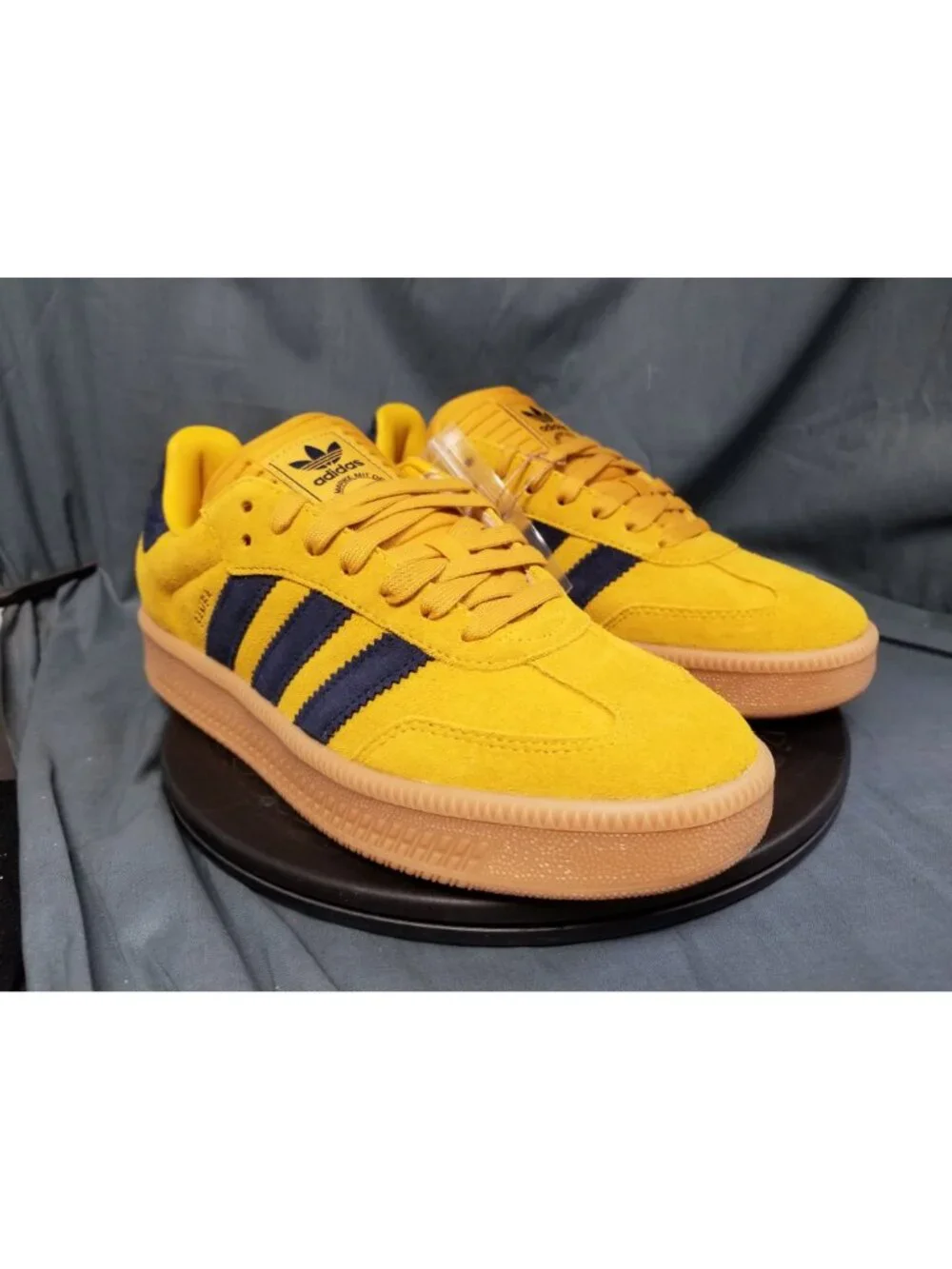 Adidas Samba XLG Bold Gold Night Indigo JP7781 Mens Size 11 NEW NO BOX!